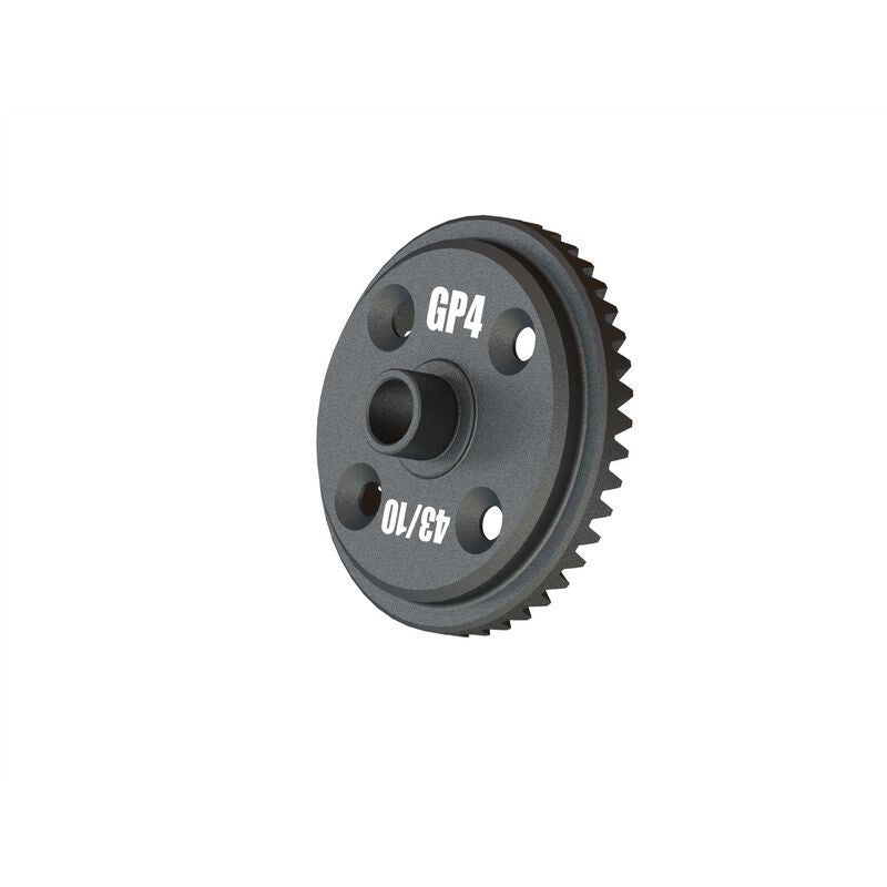 Main Diff Gear 43T Spiral 29mm Diff Case GP4 5mm by Arrma