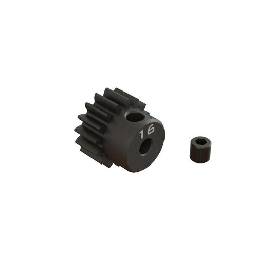 16T 0.8Mod 1/8 Inch Bore CNC Steel Pinion Gear by ARRMA
