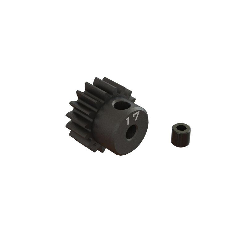 17T 0.8Mod 1/8 Inch Bore CNC Steel Pinion Gear by ARRMA