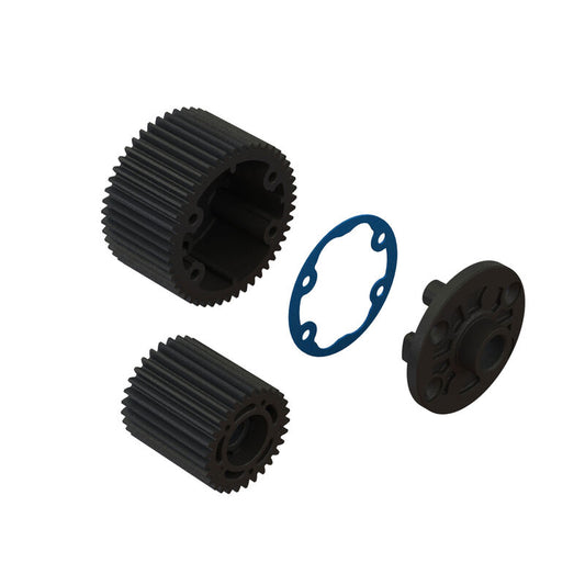 Diff Case and Idler Gear Set (47/15T, 0.8M) Gorgon by ARRMA