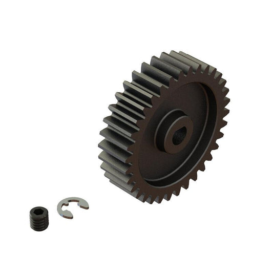 34T Mod1 Safe-D5 Pinion Gear fits 5mm Motor Shaft, by ARRMA
