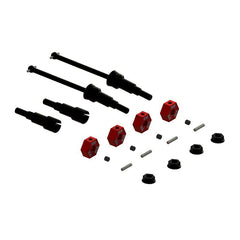 Metal Axle, Hex, Drive Shaft Set Typhon Grom Mega and 223S, Granite Grom Upgrade