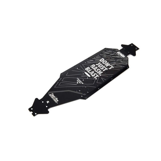 Aluminum Chassis CNC 7075 T6 LWB Black by Arrma