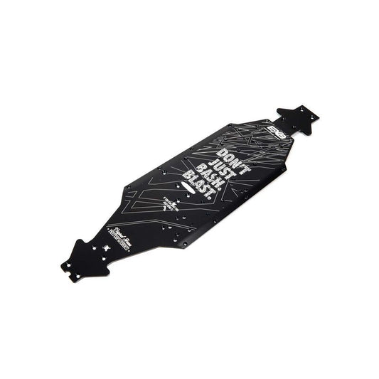 Aluminum Chassis CNC 7075 T6 LWB Black by Arrma
