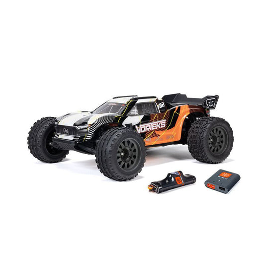 1/10 VORTEKS MEGA 550 Brushed 2WD Stadium Truck RTR with Battery & Charger, Oran