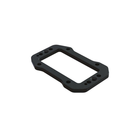 Aluminum Servo Mount Plate Black by Arrma
