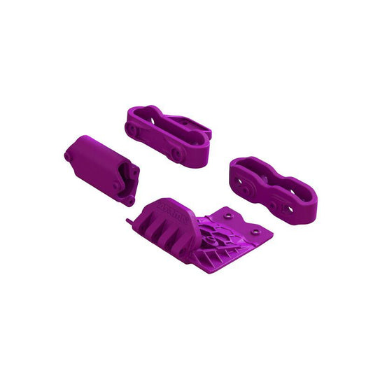 Lower Skid And Bumper Mount Set - Purple by Arrma