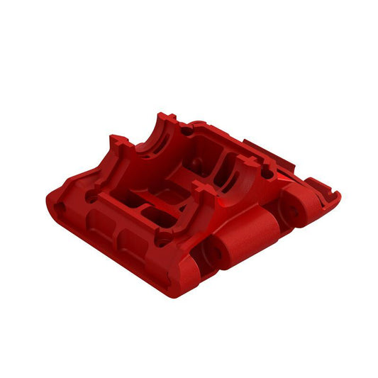 Rear Lower Skid/Gearbox Mount (1pc) - Red by Arrma