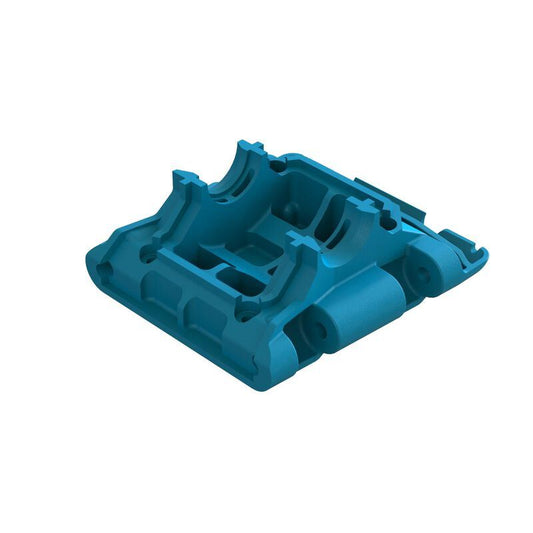 Rear Lower Skid/Gearbox Mount (1pc) - Blue Gorgon, Fury Vorteks 2WD by ARRMA
