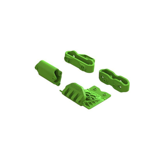 Lower Skid And Bumper Mount Set - Green by Arrma