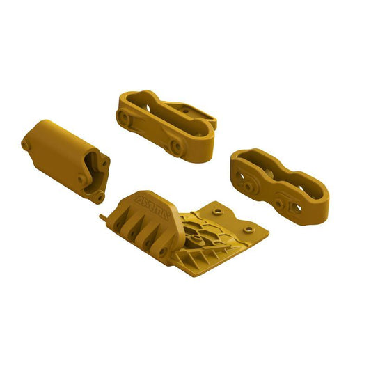 Lower Skid And Bumper Mount Set - Orange by Arrma