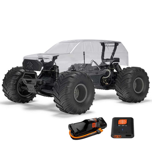 1/10 GORGON 2WD RTA Kit Brushed Monster Truck (Battery & Charger Included),