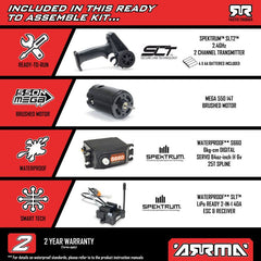 1/10 GORGON 2WD Ready-To-Assemble Kit Brushed Monster Truck (Battery & Charger I
