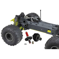 1/10 GORGON 2WD RTR Brushed Monster Truck (Battery & Charger Included), Yellow b