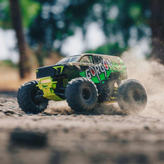 1/10 GORGON 2WD RTR Brushed Monster Truck (Battery & Charger Included), Yellow b