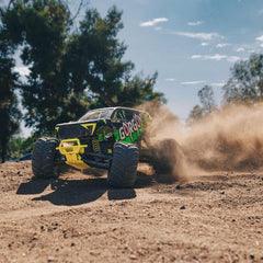 1/10 GORGON 2WD RTR Brushed Monster Truck (Battery & Charger Included), Yellow b