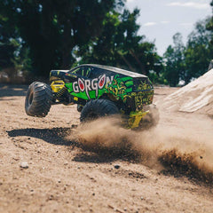 1/10 GORGON 2WD RTR Brushed Monster Truck (Battery & Charger Included), Yellow b
