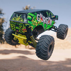 1/10 GORGON 2WD RTR Brushed Monster Truck (Battery & Charger Included), Yellow b