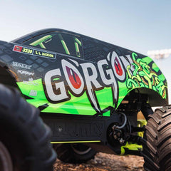 1/10 GORGON 2WD RTR Brushed Monster Truck (Battery & Charger Included), Yellow b