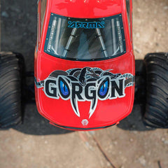 1/10 GORGON 2WD RTR Brushed Monster Truck (Battery & Charger Included), Red by A