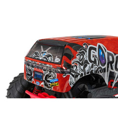 1/10 GORGON 2WD RTR Brushed Monster Truck (Battery & Charger Included), Red by A