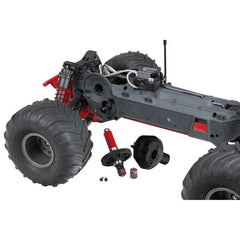 1/10 GORGON 2WD RTR Brushed Monster Truck (Battery & Charger Included), Red by A