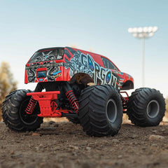 1/10 GORGON 2WD RTR Brushed Monster Truck (Battery & Charger Included), Red by A