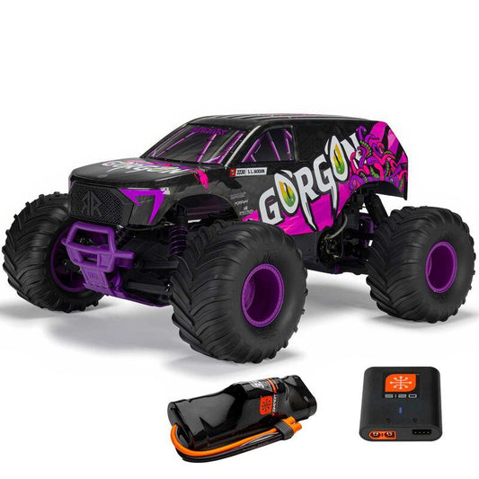 1/10 GORGON 2WD RTR Brushed Monster Truck (Battery & Charger Included), Purple b