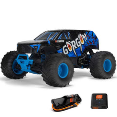 1/10 GORGON 2WD RTR Brushed Monster Truck (Battery & Charger Included), Blue by