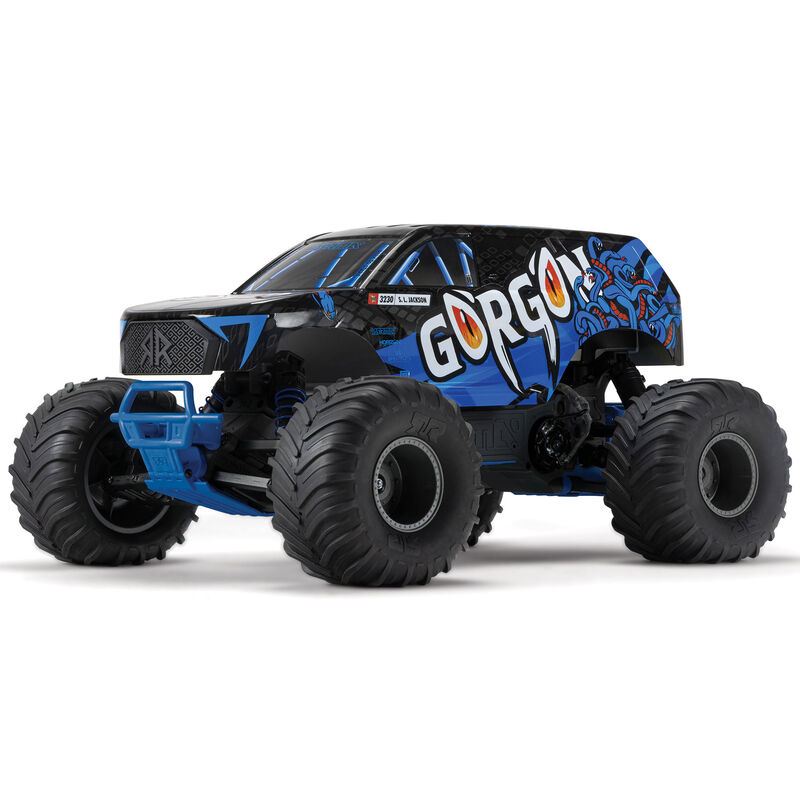 1/10 GORGON 2WD RTR Brushed Monster Truck, Blue (Needs Batt and Charger) by ARRM