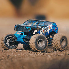 1/10 GORGON 4X2 MEGA 550 Brushed Monster Truck RTR Blue (Needs Batt and Charger)