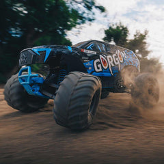 1/10 GORGON 2WD RTR Brushed Monster Truck, Blue (Needs Batt and Charger) by ARRM
