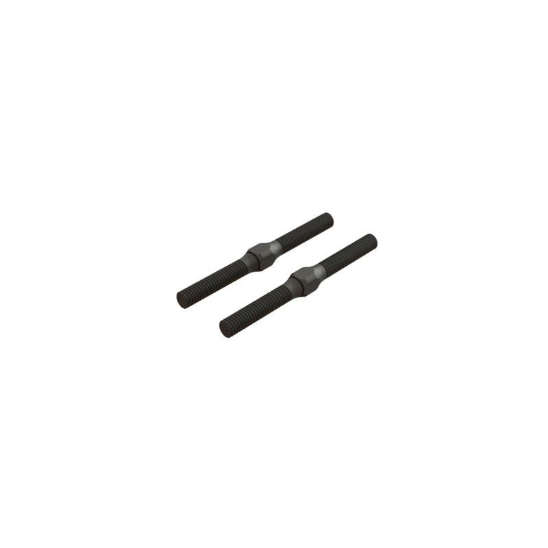 Arrma AR330542 Steel Turnbuckle M4x48mm Black (2)