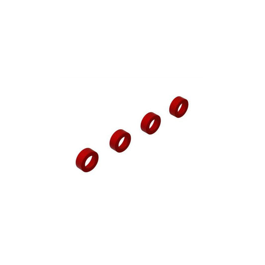 Aluminum Suspension Arm End Cap (Red) (4) by Arrma