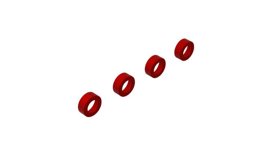 Aluminum Suspension Arm End Cap (Red) (4)