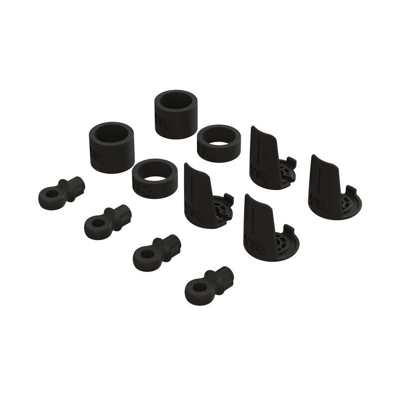 Spring Perch And Rod End Set suits Mega 4x4 & 3S Granite, Senton, Typhon & Big R