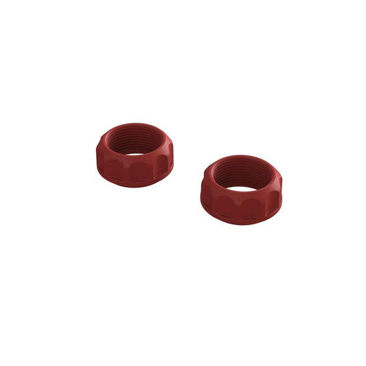 Threaded Shock Collar Red (2) by Arrma