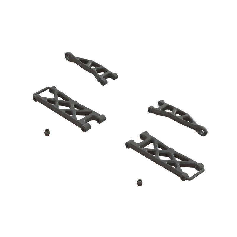 Rear Suspension Arm Set A Upper and Lower - Typhon, Quake, Granite, Gorgon, Free