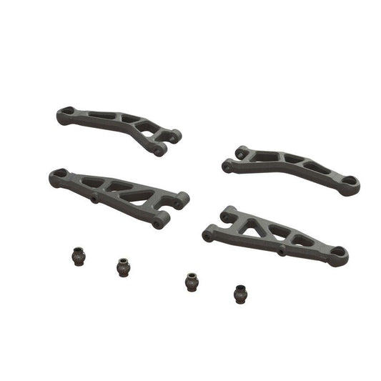 Front Suspension Arm Set A Upper and Lower - Typhon, Gorgon, Quake, Granite, Fre