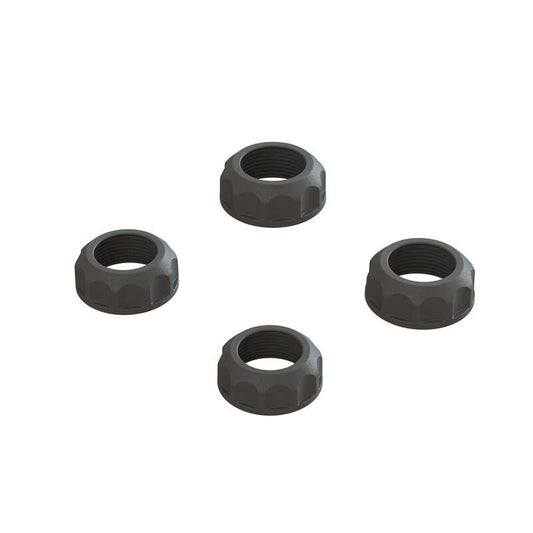 Shock Cap (4): 4X4 - Black by Arrma