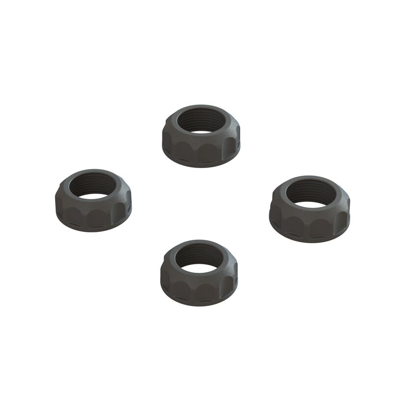 Shock Cap (4): 4X4 - Black