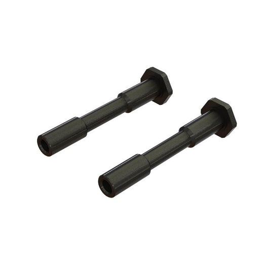Steel Steering Post 6x42mm Black (2) by Arrma