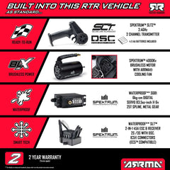 1/10 VORTEKS 223S DSC 2WD RTR Brushless Stadium Truck, Yellow by ARRMA