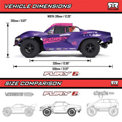 1/10 FURY 223S BLX Brushless 2WD Short Course Truck RTR with DSC, Green plus