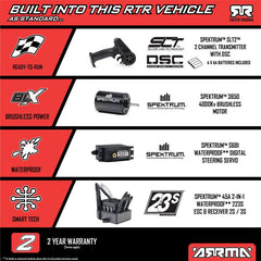 1/10 FURY 223S BLX Brushless 2WD Short Course Truck RTR with DSC, Green by ARRMA