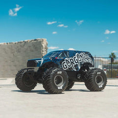 1/10 GORGON 223S 2WD RTR Brushless Monster Truck, Blue/Black by ARRMA