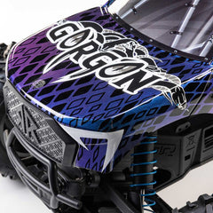 1/10 GORGON 223S 2WD RTR Brushless Monster Truck, Blue/Black by ARRMA