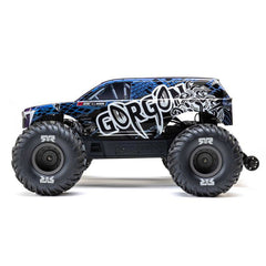 1/10 GORGON 223S 2WD RTR Brushless Monster Truck, Blue/Black by ARRMA
