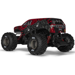 1/10 GORGON 223S 2WD RTR Brushless Monster Truck, Red/Black by ARRMA