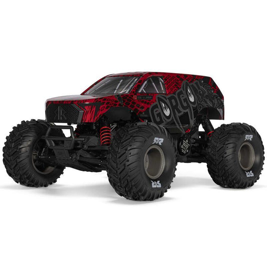 1/10 GORGON 223S 2WD RTR Brushless Monster Truck, Red/Black by ARRMA